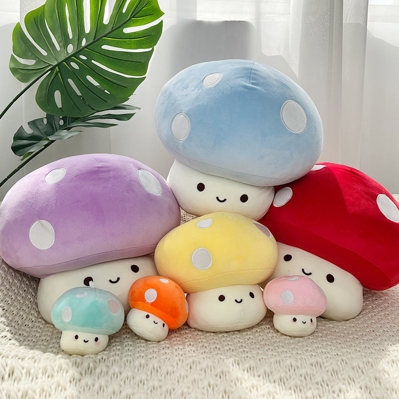 Colorful Mushroom Pillow Plush Toy