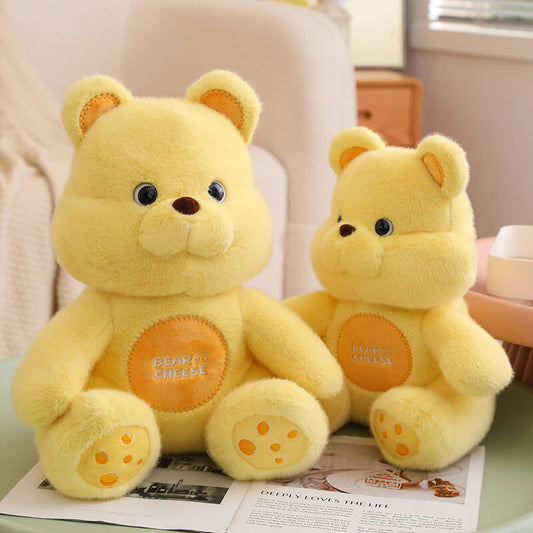 Cheese Bear Plush Doll