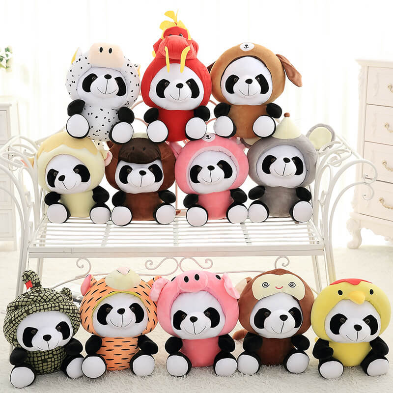 Simulation Zodiac National Treasure Panda Dolls