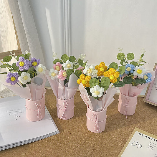 Handheld Cuddle Bucket Plush Flower