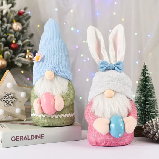 Easter Faceless Gnome Rabbit Easter Egg DIY Doll Handmade Decoration Kids