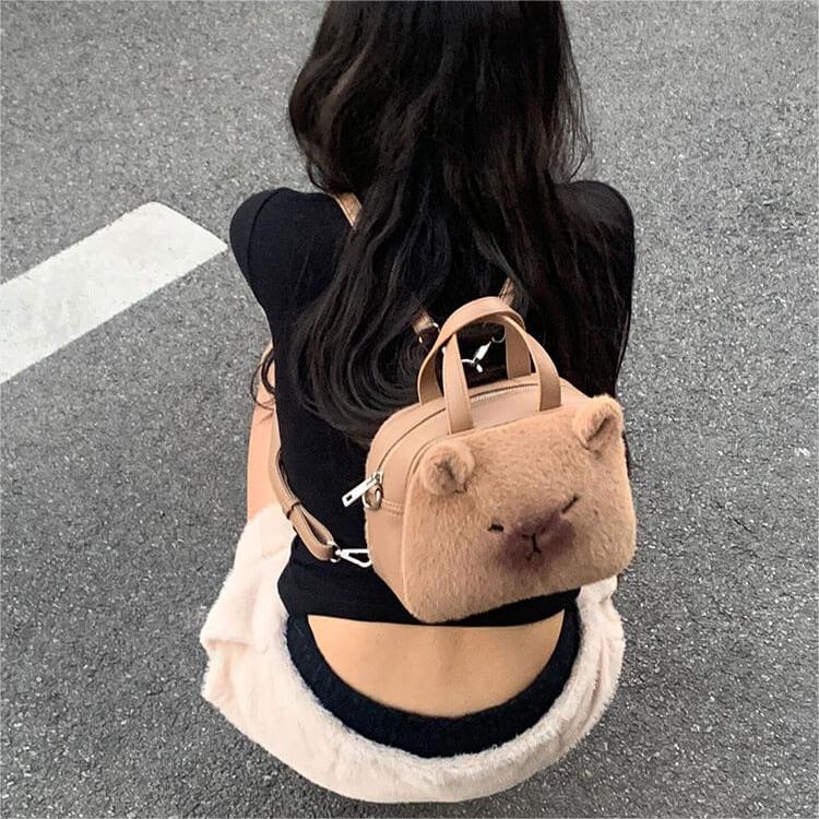 Plush Kapybara Duffel Bag