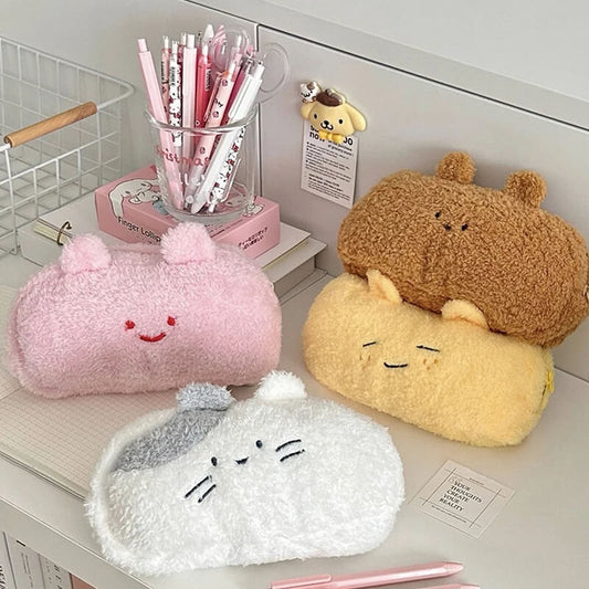 Original Cartoon Kawaii Plush Pencil Case