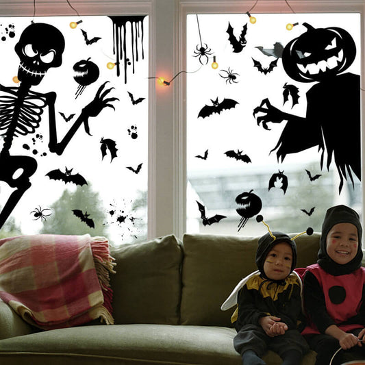 Halloween Spooky Ghost Shadow Window Stickers