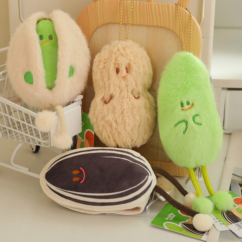 Peanut Pistachio Melon Seeds Nuts Plush Toys