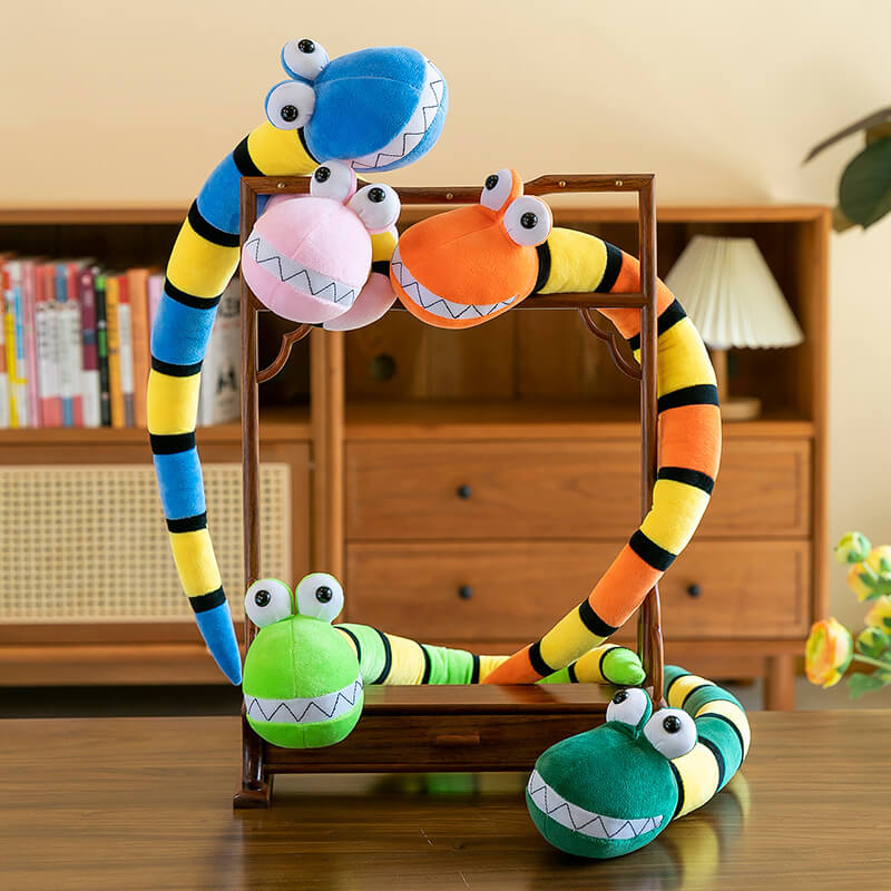 Year Of The Snake Mascot Cartoon Plush Dolls