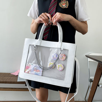 Square Transparent Large Capacity Ita Bag