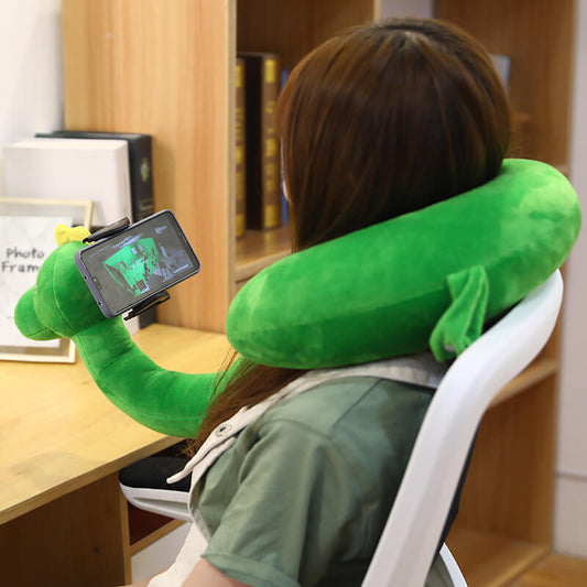 Plush Animal Doll Neck Cell Phone Holder