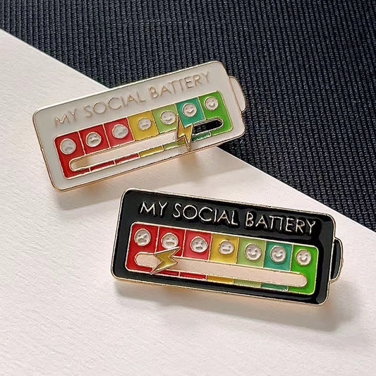 Personalized Sliding Mood Shifting Energy Metal Badge