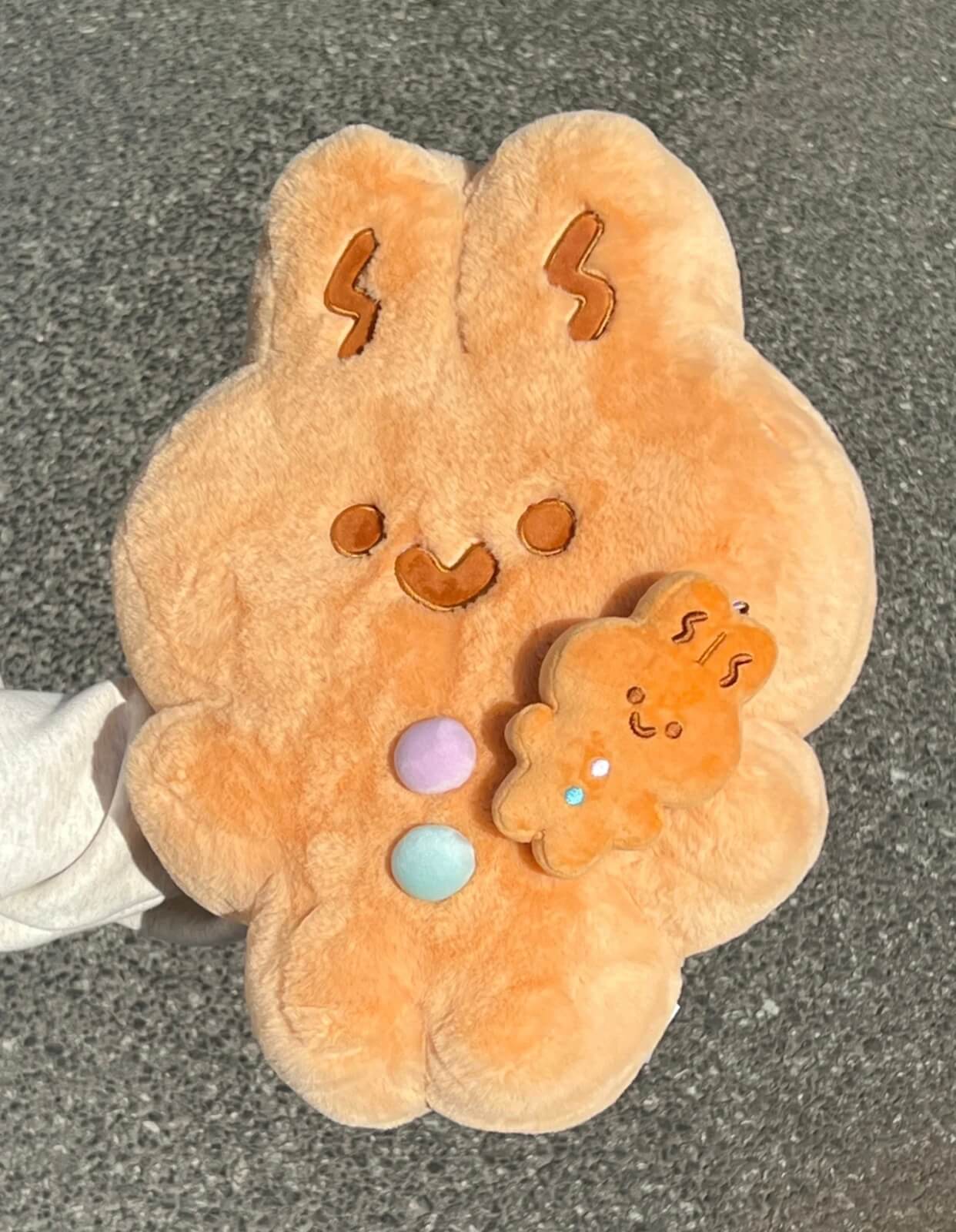 Cute Gingerbread Bunny Plush Toy And Pendant