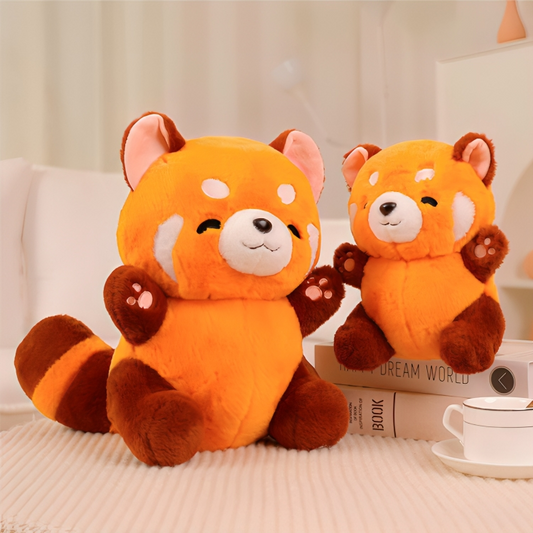 Cartoon Red Raccoon Plush Toys