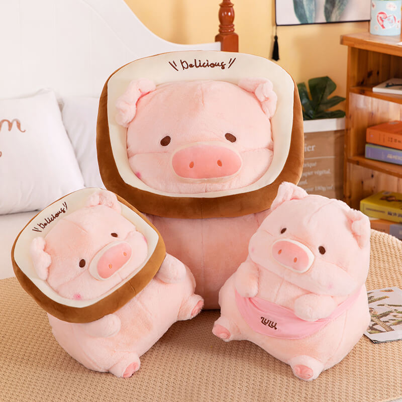 Cute Toast Soft Plush Piggy Dolls