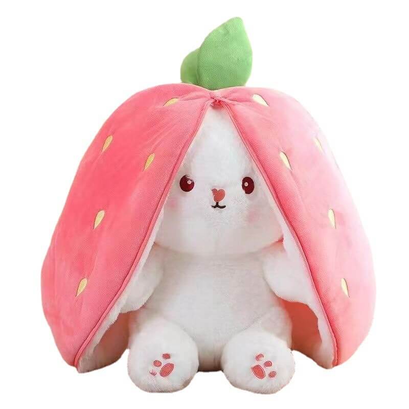 Strawberry Transformed Into Bunny Plush Toy