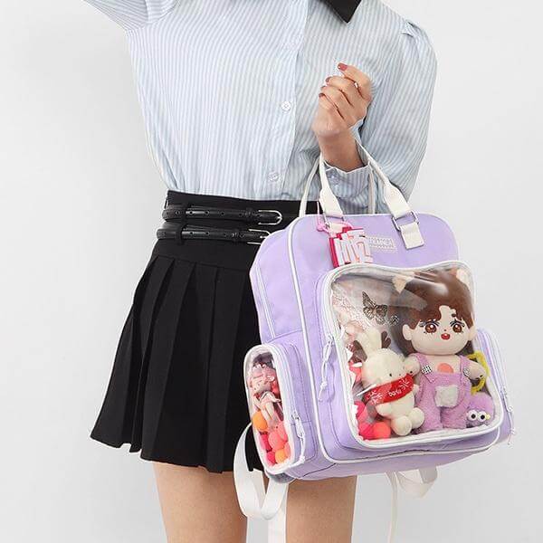 Ins 20cm Doll Bag Transparent Barring Pain Bag