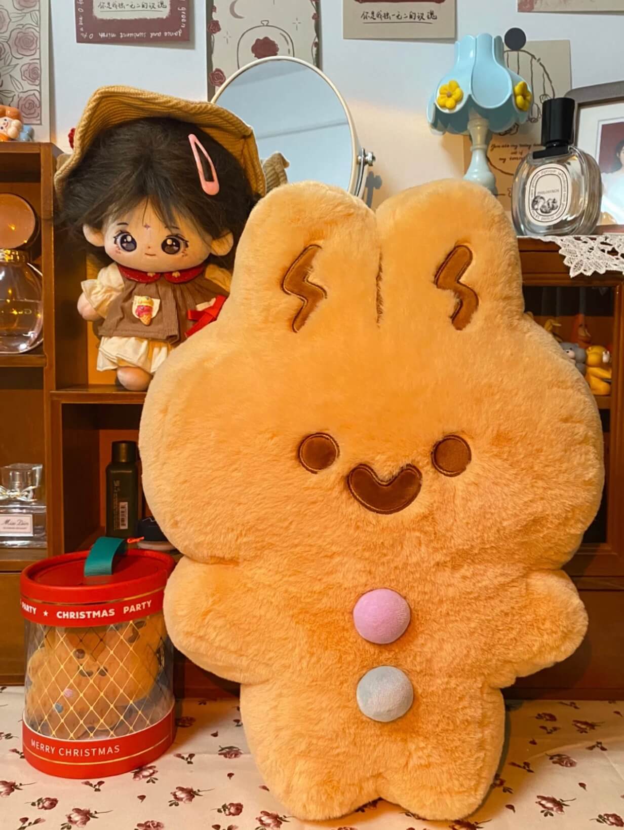 Cute Gingerbread Bunny Plush Toy And Pendant