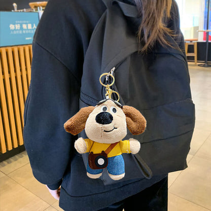 Cute Cartoon Crossbody Puppy Doll Keychain