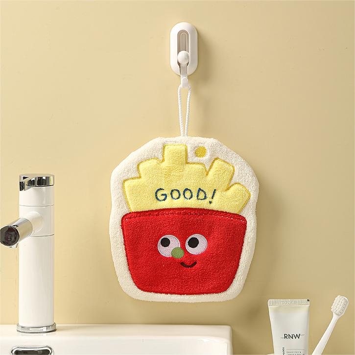 Cartoon Cute Food Kitchen Hanging Absorbent Quick Dry Hand Towel