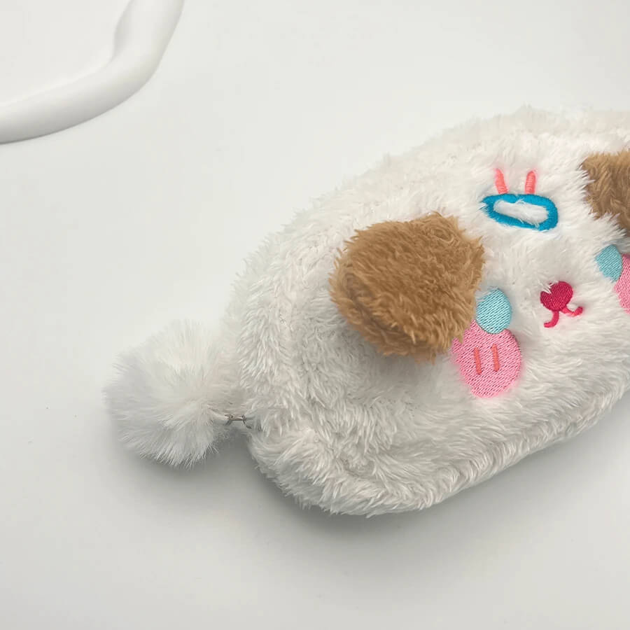 Plush Dog Pencil Case Cute Large Capacity