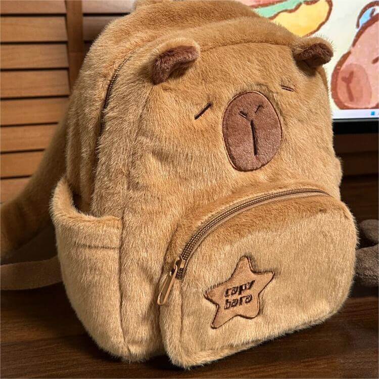 Capybara Plush Pack Bag