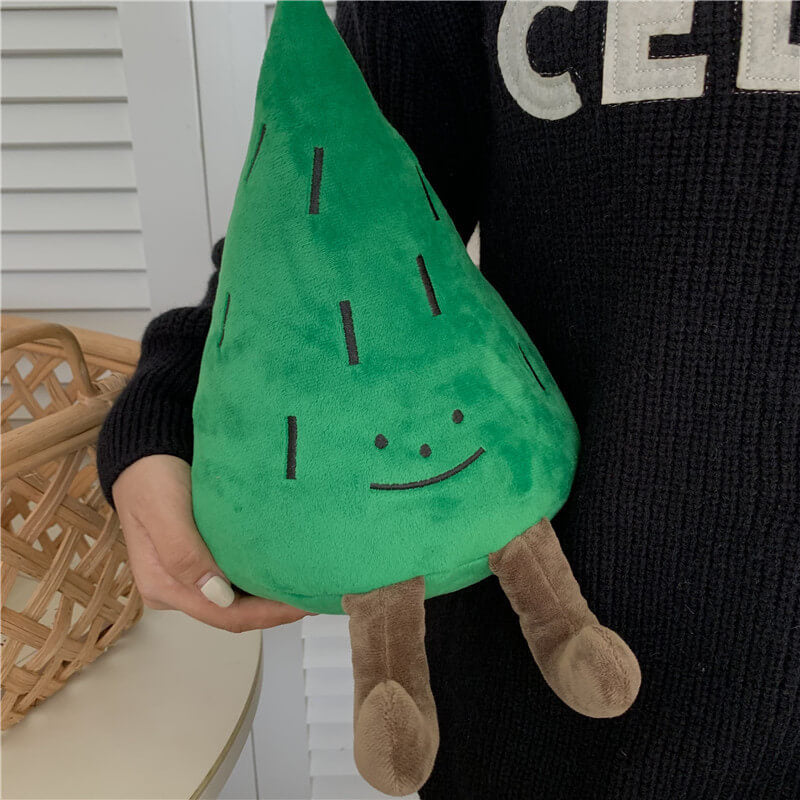 Cute Cartoon Christmas Pine Tree Plush Doll