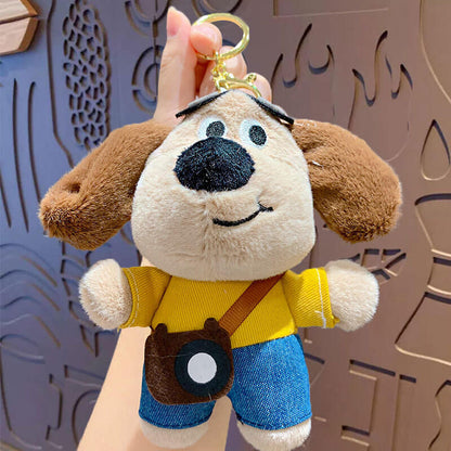 Cute Cartoon Crossbody Puppy Doll Keychain