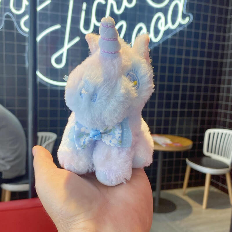 Fantasy colorful unicorn doll pendant toy