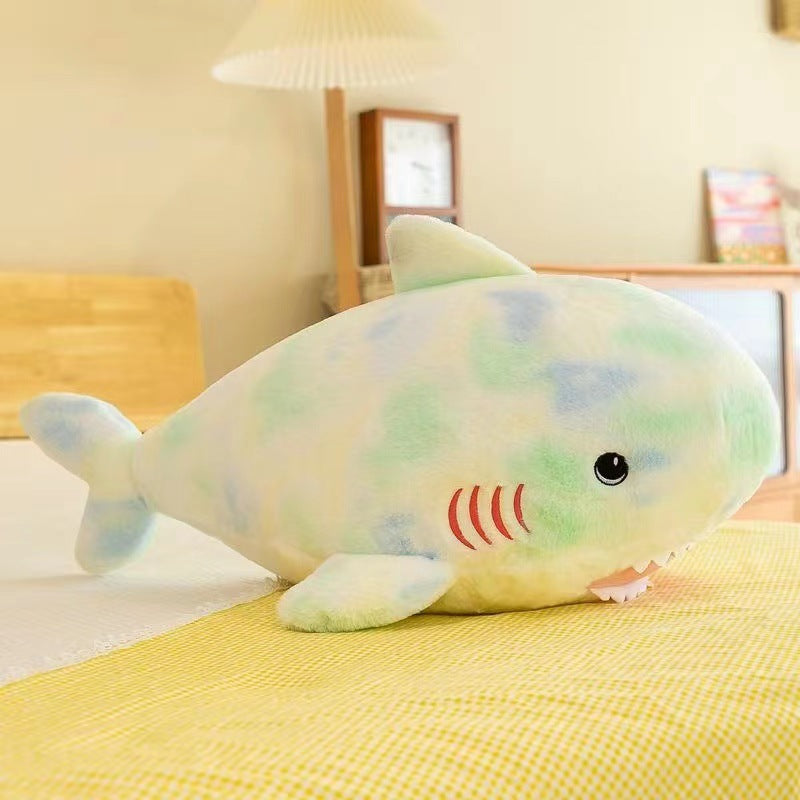 Camouflage Tie-Dye Shark Plush Toy