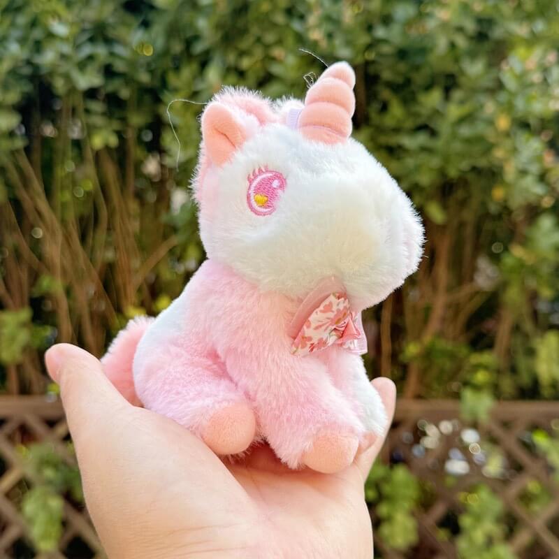 Fantasy colorful unicorn doll pendant toy