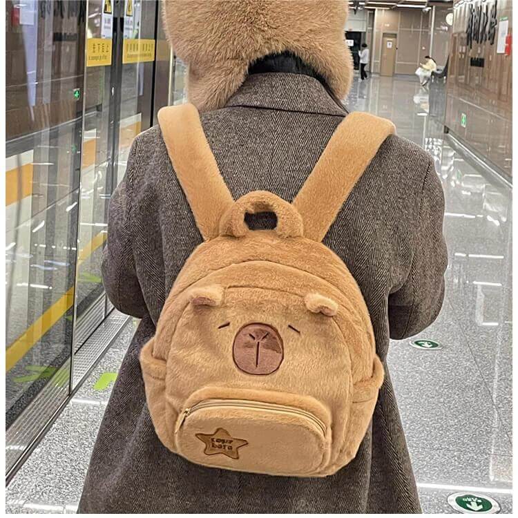 Capybara Plush Pack Bag