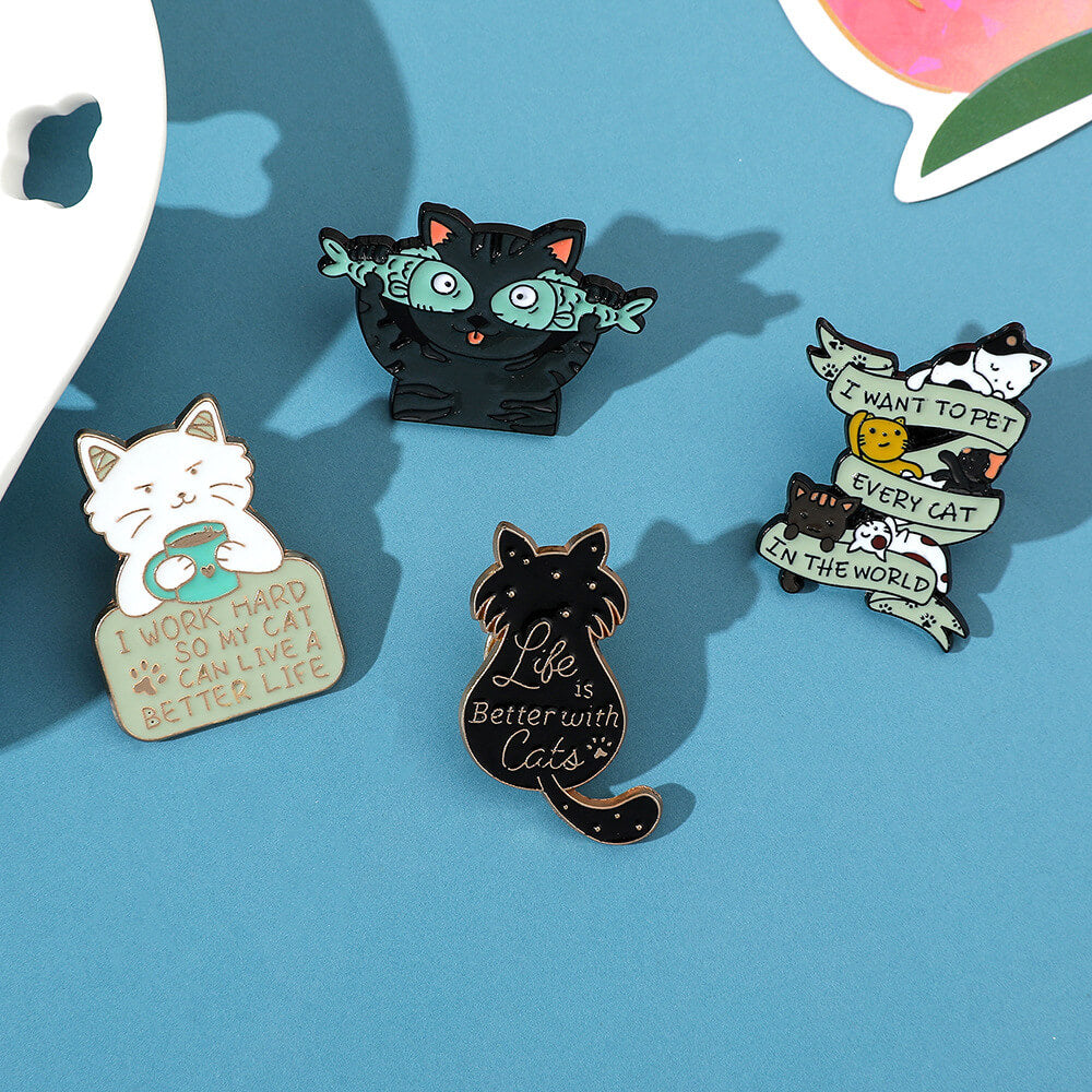 Cute Personalized Cat Creative Brooch