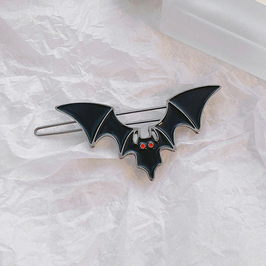 Halloween Black Bat Wing Side Clip