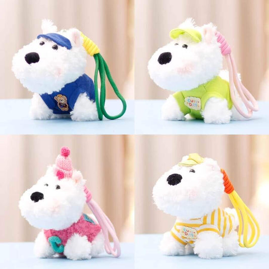 Cute West Highland Puppy Plush Doll Pendant