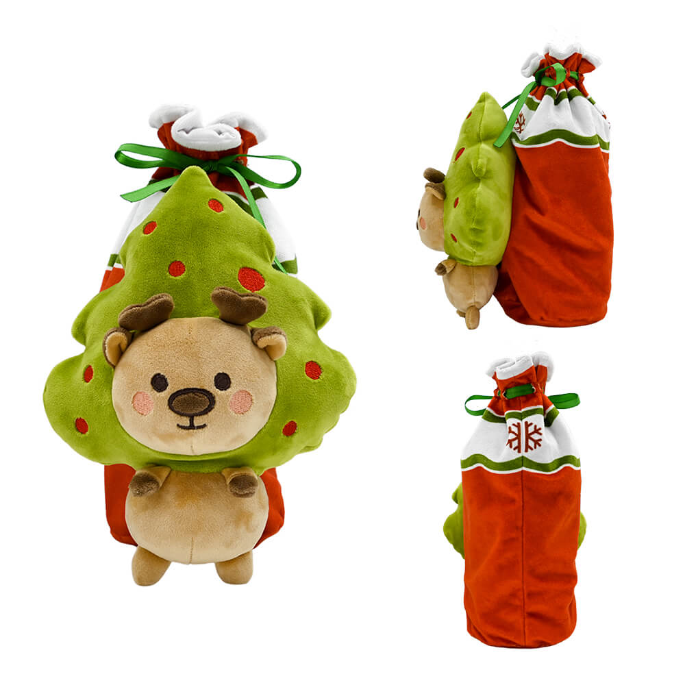 Christmas Cartoon Wine Bottle Set