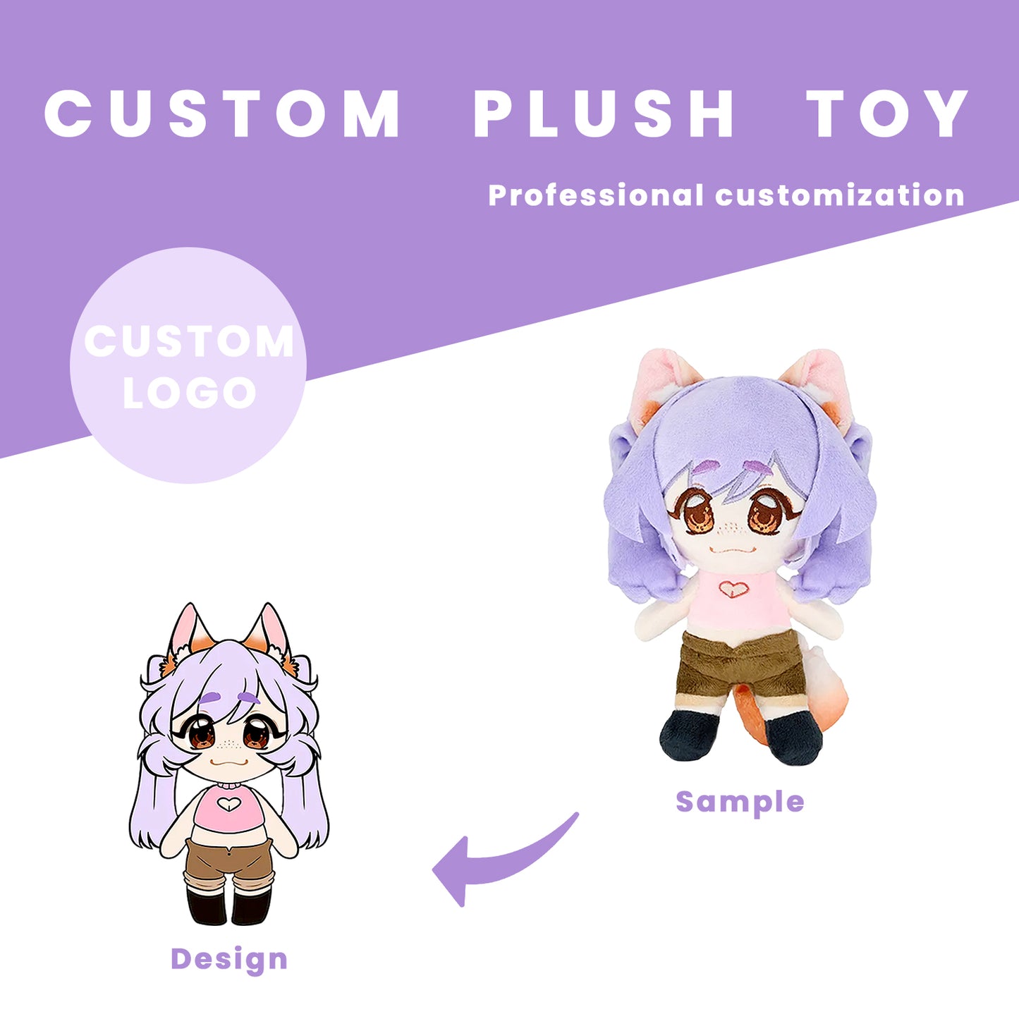 Custom Lovely Stand Up Kpop/Idol/Anime/Game/OC Charcter Plush Dolls