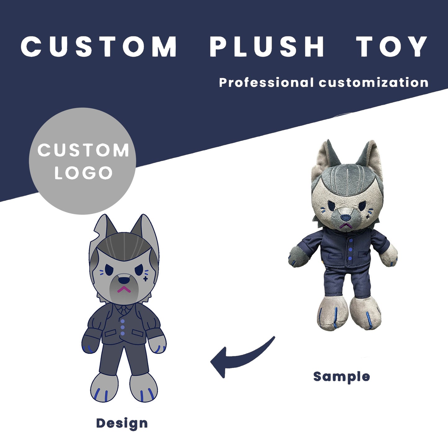 Custom Lovely Stand Up Kpop/Idol/Anime/Game/OC Charcter Plush Dolls