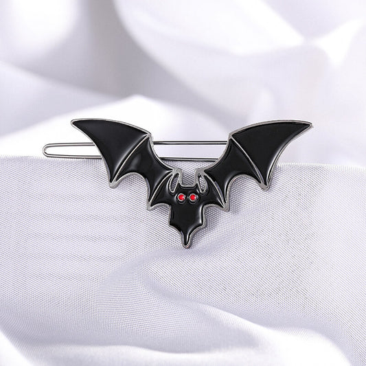 Halloween Black Bat Wing Side Clip