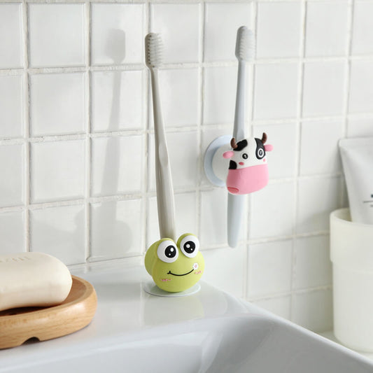 Suction Cup Silicone Hook Toothbrush Holder