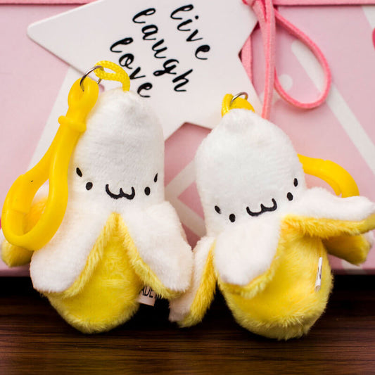 Cute Plush Peeled Banana Doll