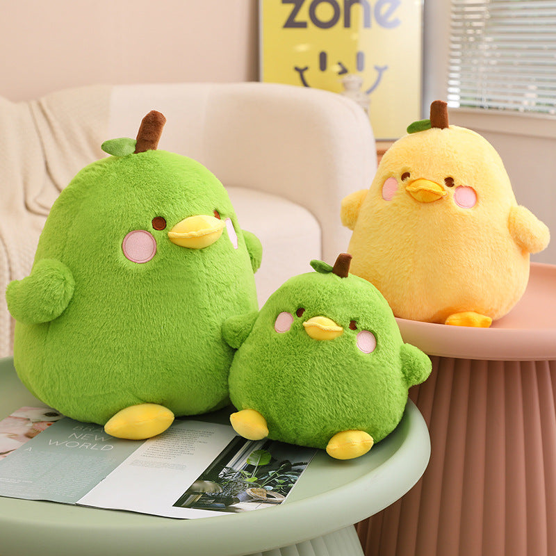 Cute Fat Duck Fruit Pear Shaped Stuffed Animal