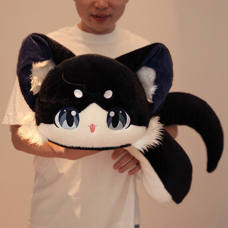 Creative Cat Head And Snake Body Plush Doll