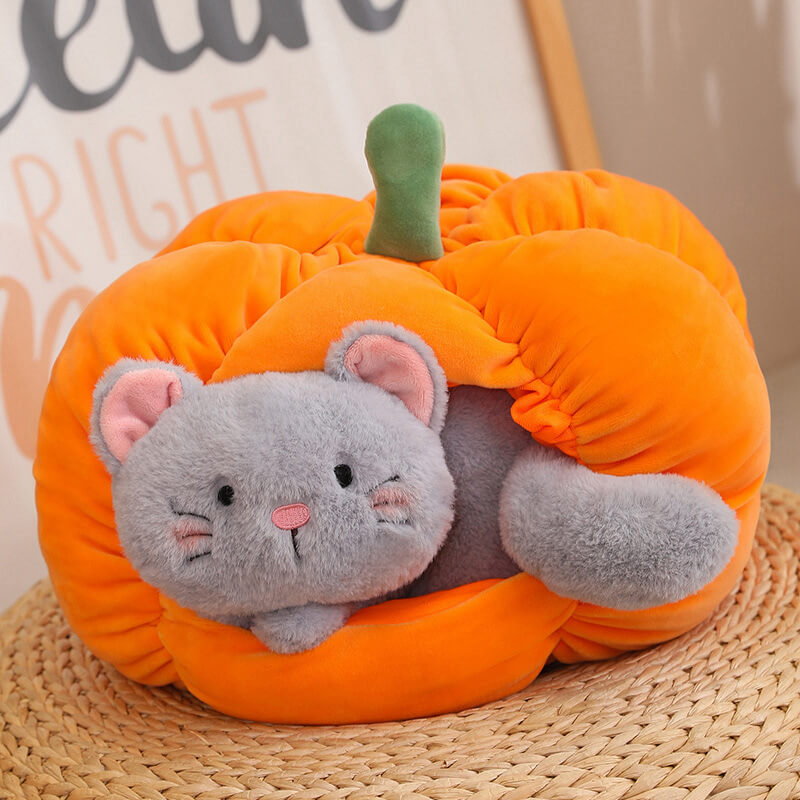 Cute Pumpkin Cat Litter Dog Kennel Plush Dolls