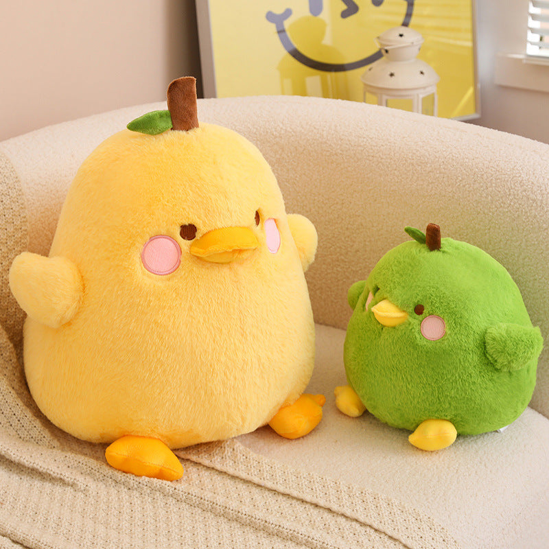 Cute Fat Duck Fruit Pear Shaped Stuffed Animal