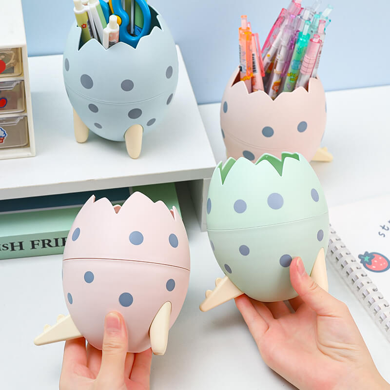 Cute Dinosaur Egg Pencil Holder