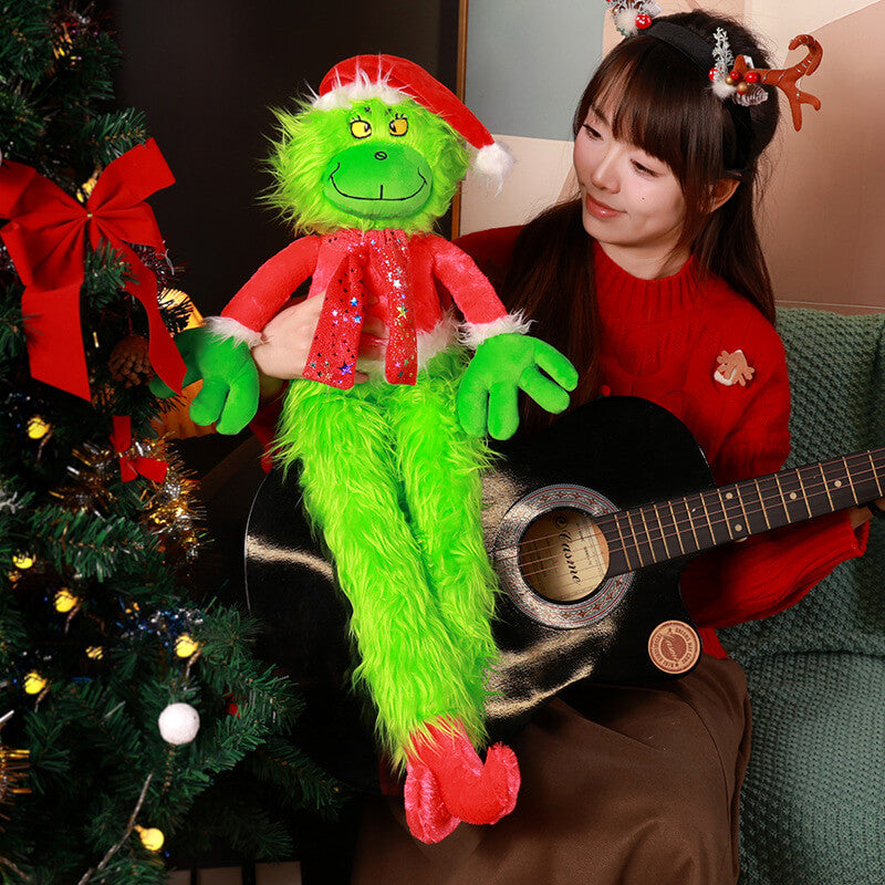 Christmas green monster grinch plush toy