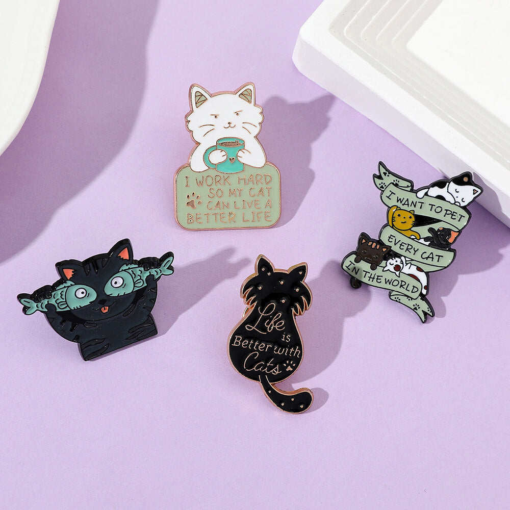 Cute Personalized Cat Creative Brooch