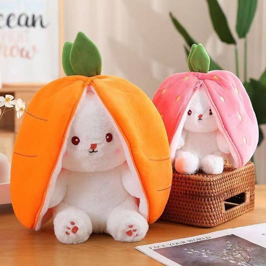 Strawberry Transformed Into Bunny Plush Toy