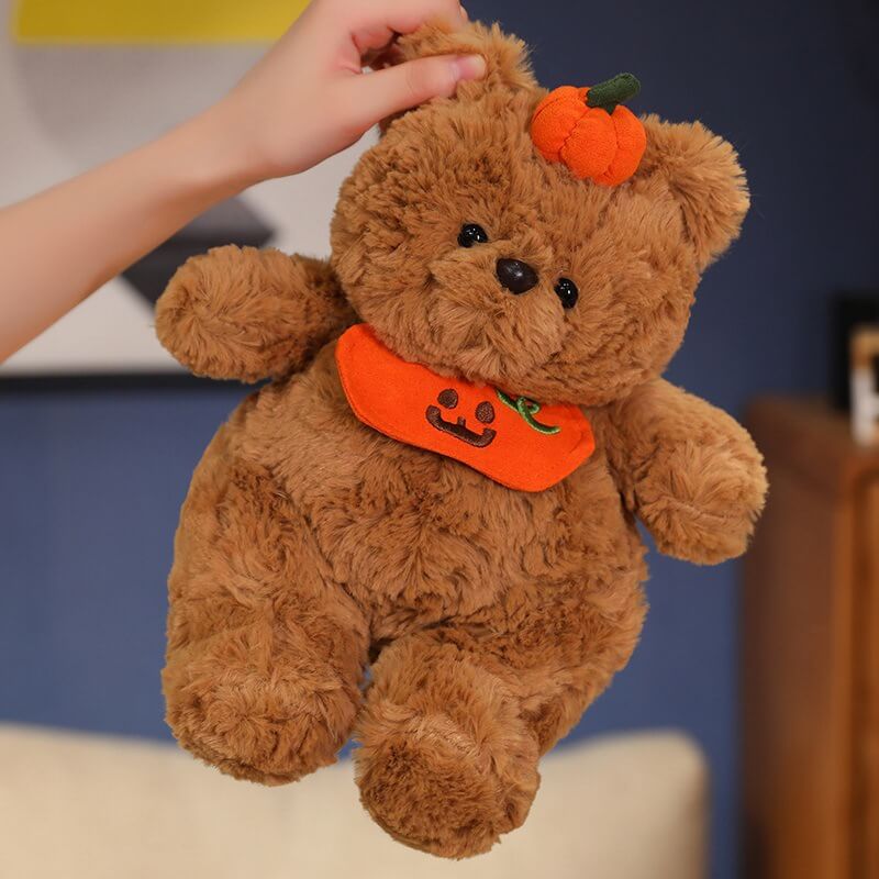 Halloween Pumpkin Coffee Bear Plush Toys