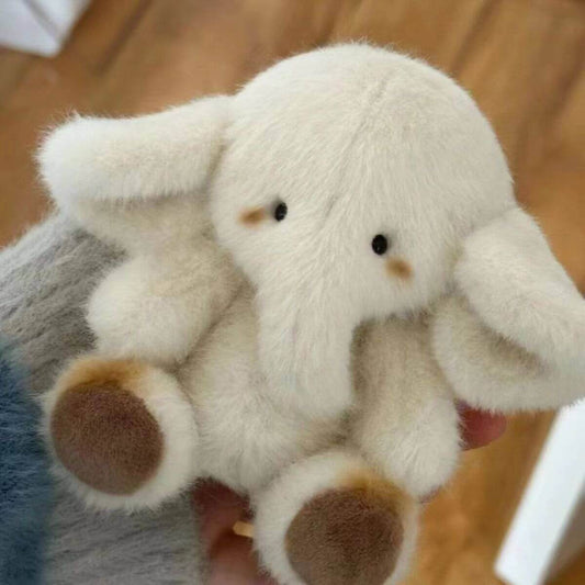 Cream Color Big Ears Elephant Plush Doll