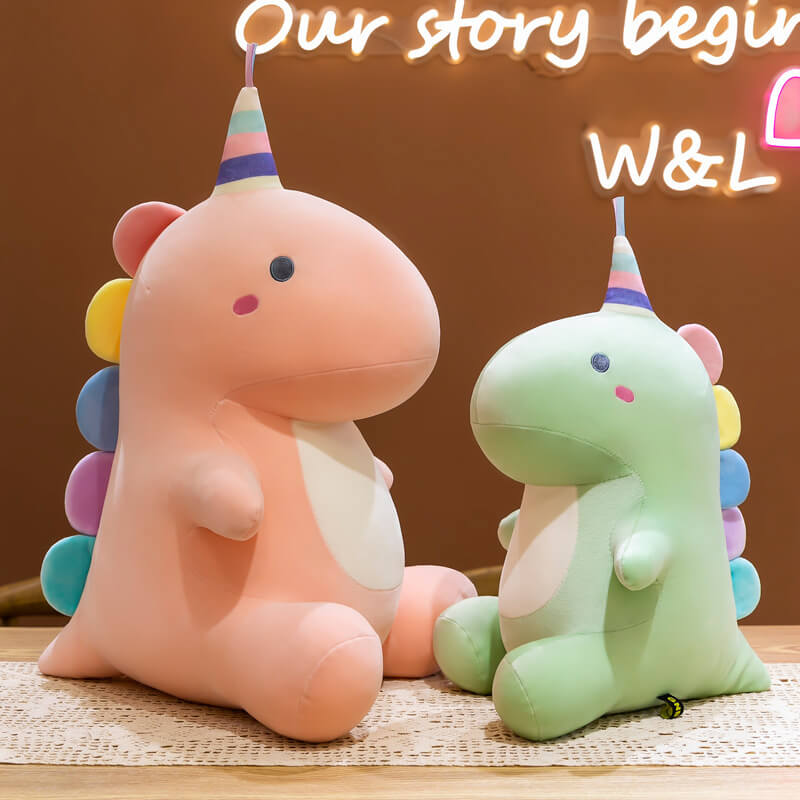 Cute dinosaur plush toy unicorn doll