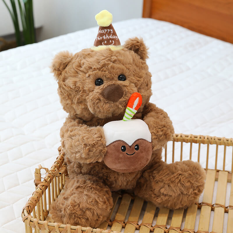 Birthday Cake Cute Teddy Bear Doll